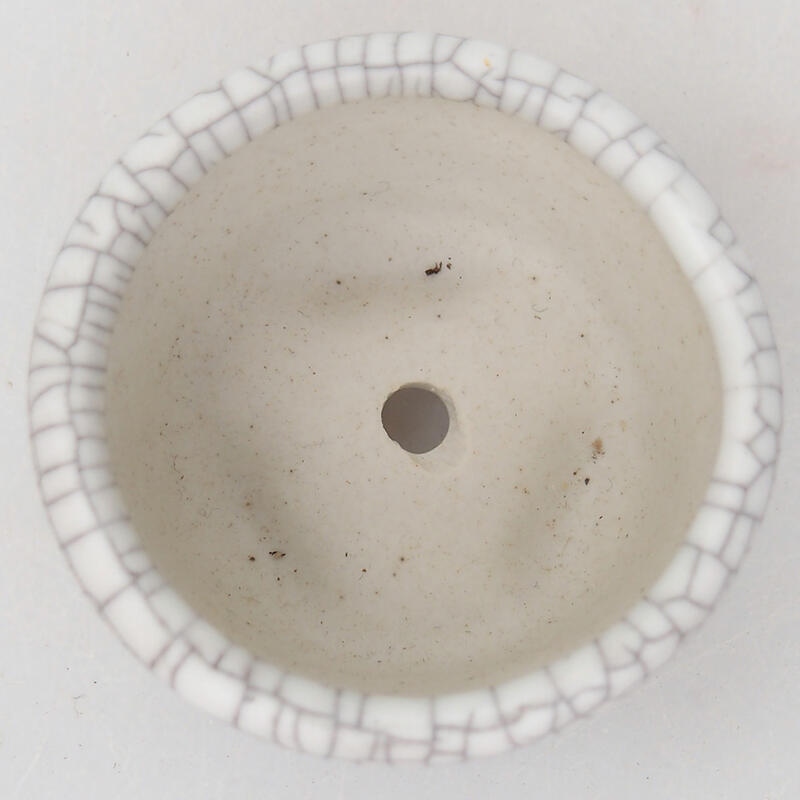Keramická bonsai miska 4,5 x 4,5 x 3 cm, barva raku
