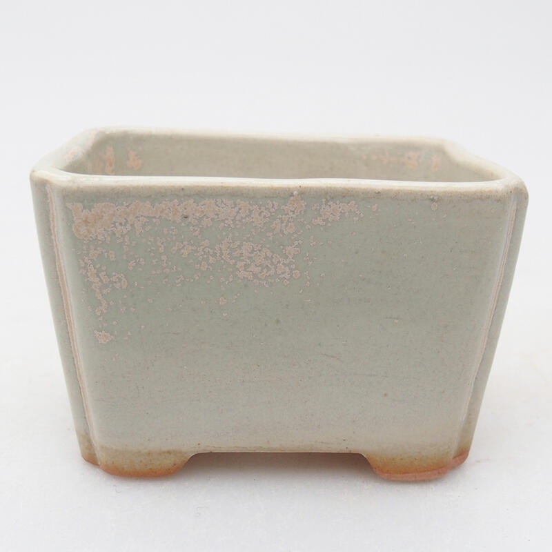 Keramická bonsai miska 7,5 x 6 x 5 cm, barva zelená