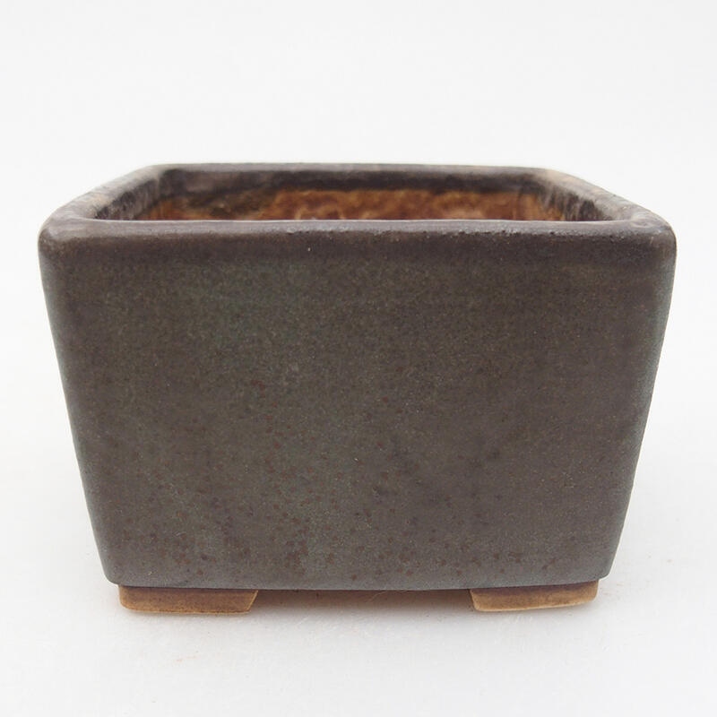 Keramická bonsai miska 8,5 x 8,5 x 5,5 cm, barva modrá