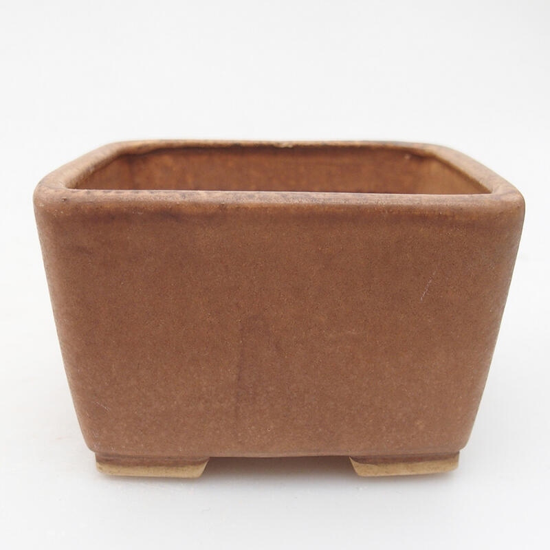 Keramická bonsai miska 8,5 x 8,5 x 5,5 cm, barva růžová