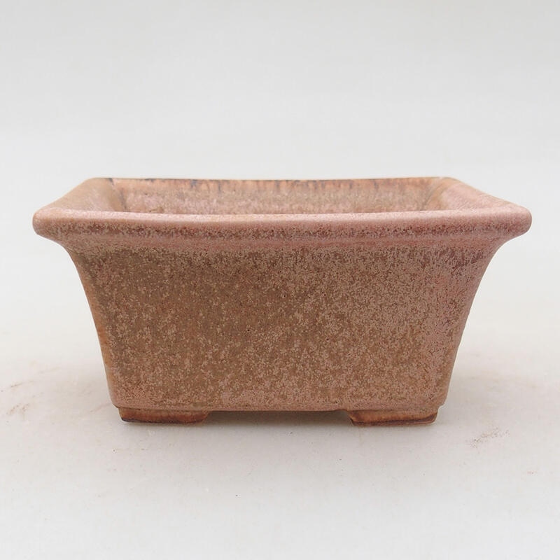 Keramická bonsai miska 8 x 6 x 4 cm, barva růžová