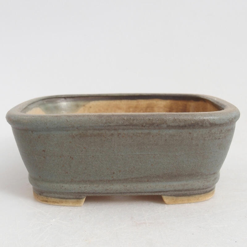 Keramická bonsai miska 9 x 8 x 3,5 cm, barva modrá