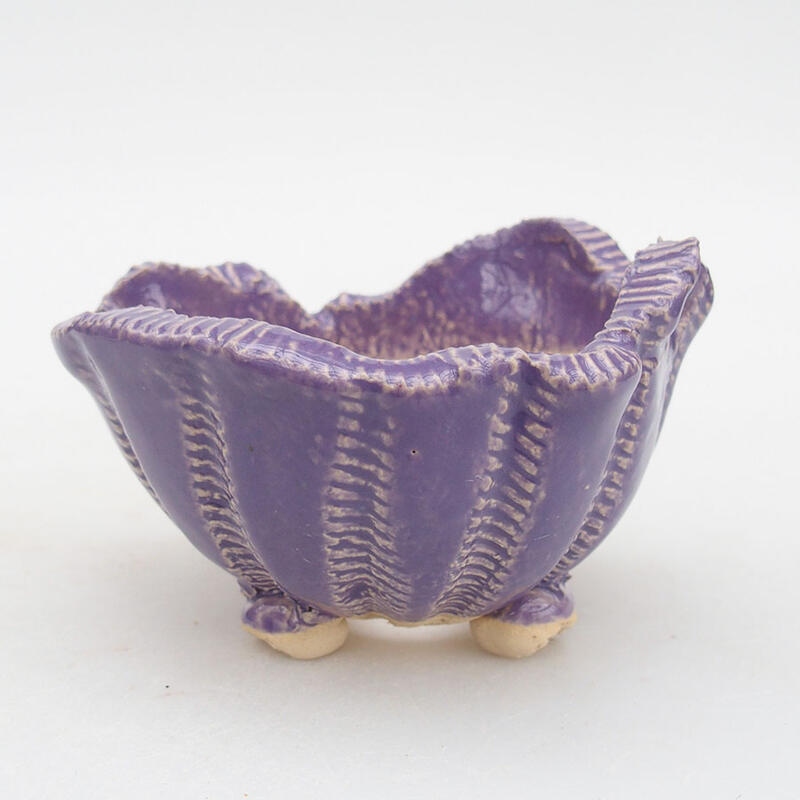 Keramická Skořápka  10,5 x 10 x 6,5 cm , barva fialová