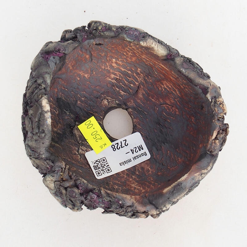 Keramická Skořápka  10,5 x 11 x 7 cm , barva fialová