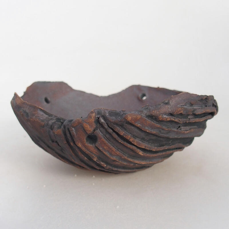 Keramická Skořápka  13 x 14 x 5,5 cm , barva režná