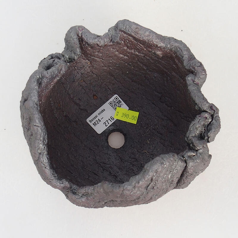 Keramická Skořápka  14 x 13 x 11,5 cm , barva kovová