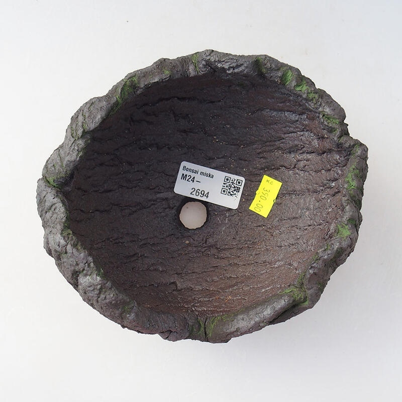 Keramická Skořápka  14 x 13 x 11 cm , barva zelená