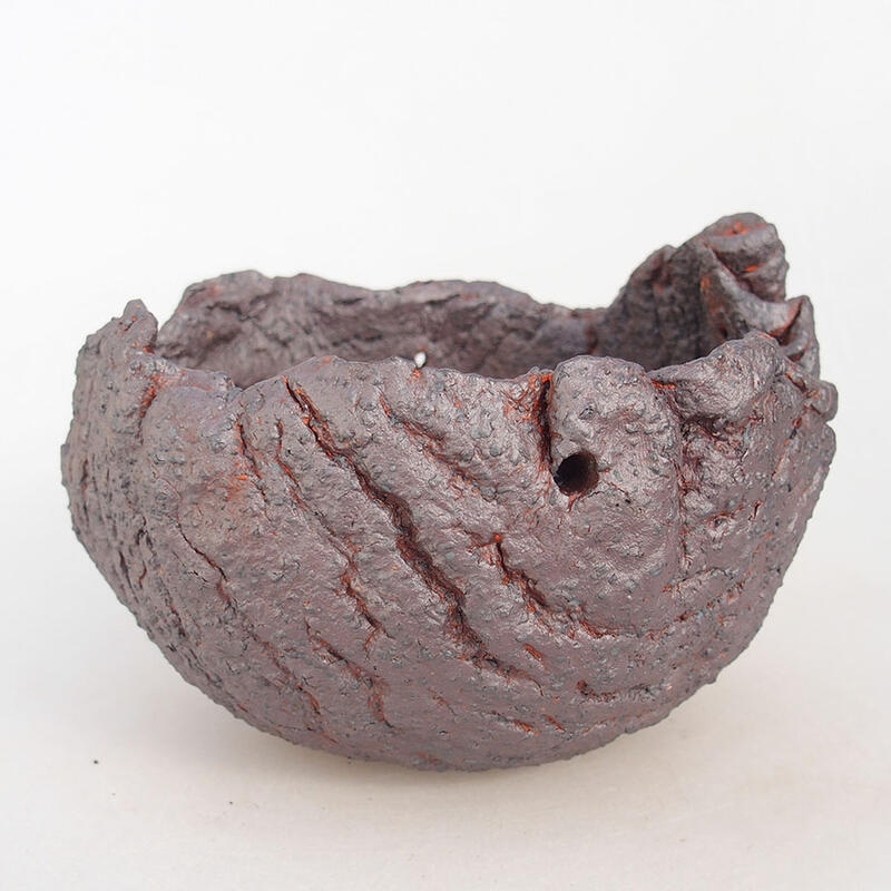 Keramická Skořápka  15 x 13 x 10 cm , barva oranžová