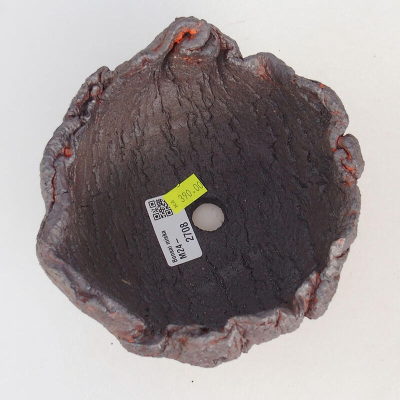 Keramická Skořápka  15 x 13 x 10 cm , barva oranžová