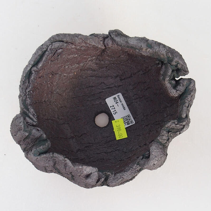 Keramická Skořápka  15 x 13 x 11 cm , barva kovová