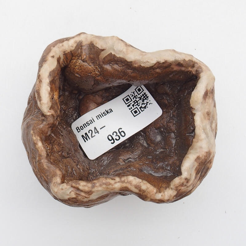 Keramická Skořápka  5 x 4 x 5 cm , barva hnědá