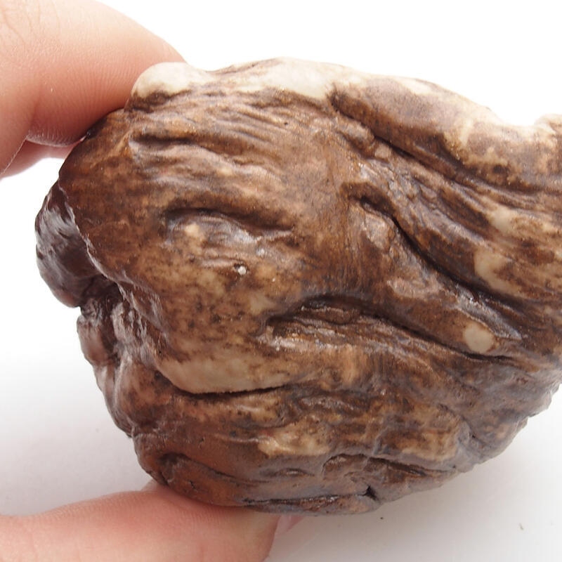 Keramická Skořápka  5 x 4 x 5 cm , barva hnědá