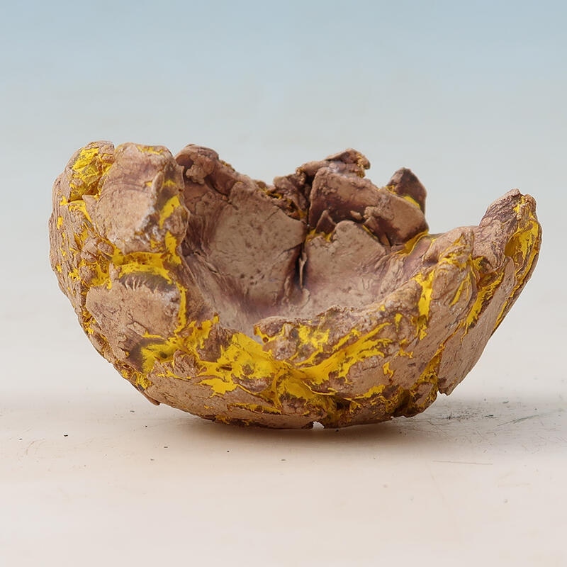 Keramická Skořápka  5 x 5 x 9 cm , barva žlutá
