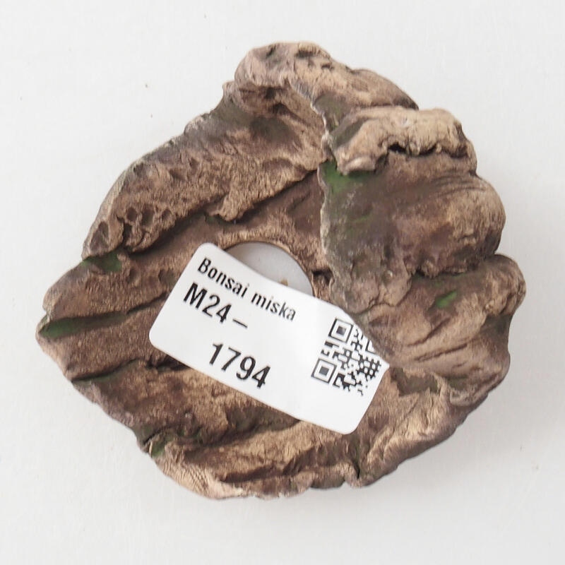 Keramická Skořápka  6,5 x 6,5 x 7 cm , barva zelená
