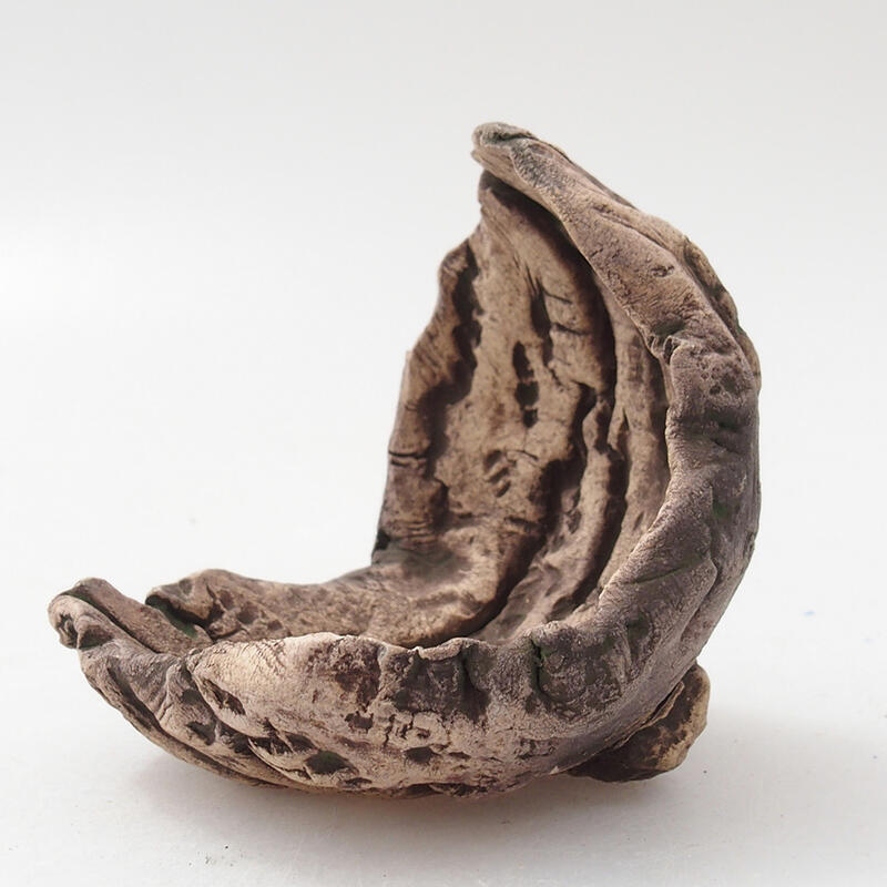 Keramická Skořápka  6,5 x 6,5 x 7 cm , barva zelená
