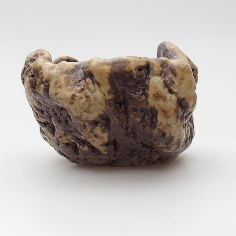 Keramická Skořápka  6 x 5 x 4 cm , barva bílohnědá