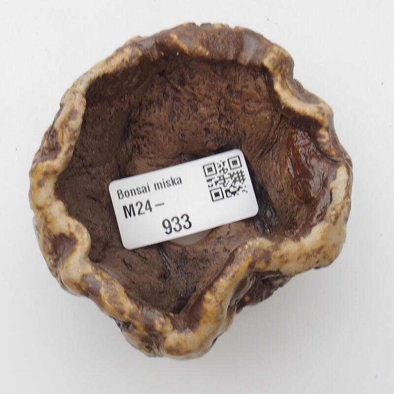 Keramická Skořápka  6 x 5 x 4 cm , barva bílohnědá