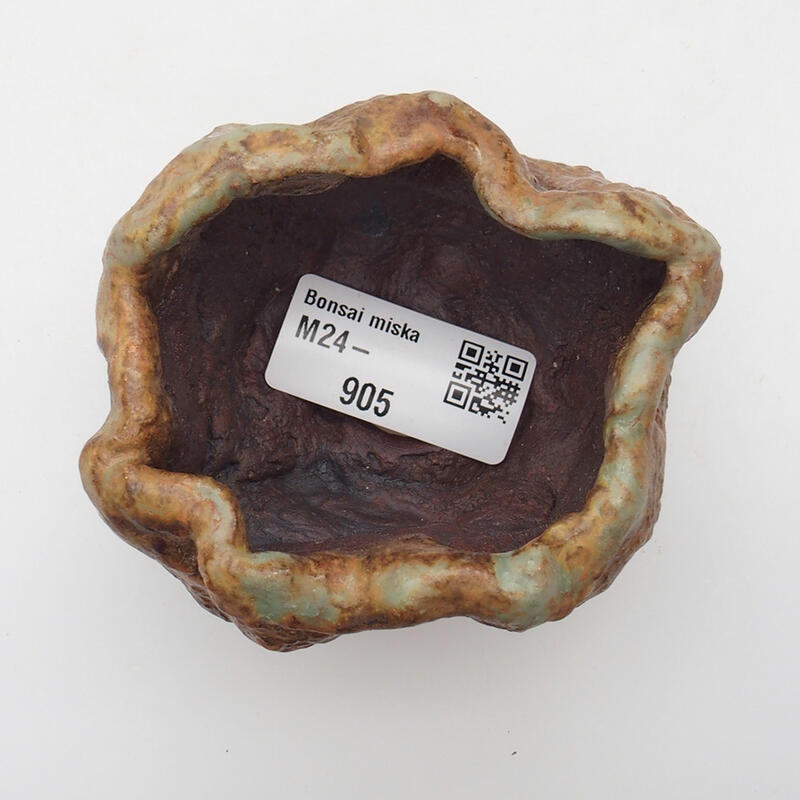 Keramická Skořápka  6 x 5 x 5,5 cm , barva zelenohnědá