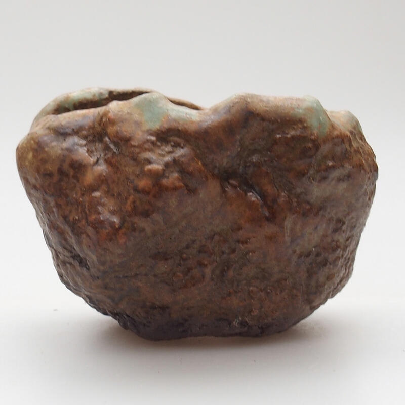 Keramická Skořápka  6 x 5 x 5,5 cm , barva zelenohnědá