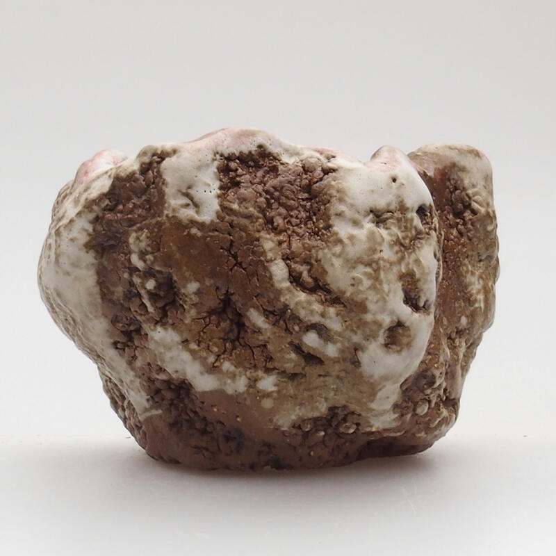Keramická Skořápka  6 x 5 x 6 cm , barva červenobílá