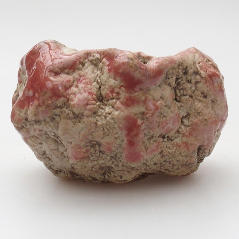 Keramická Skořápka  6 x 6 x 4 cm , barva červenobílá