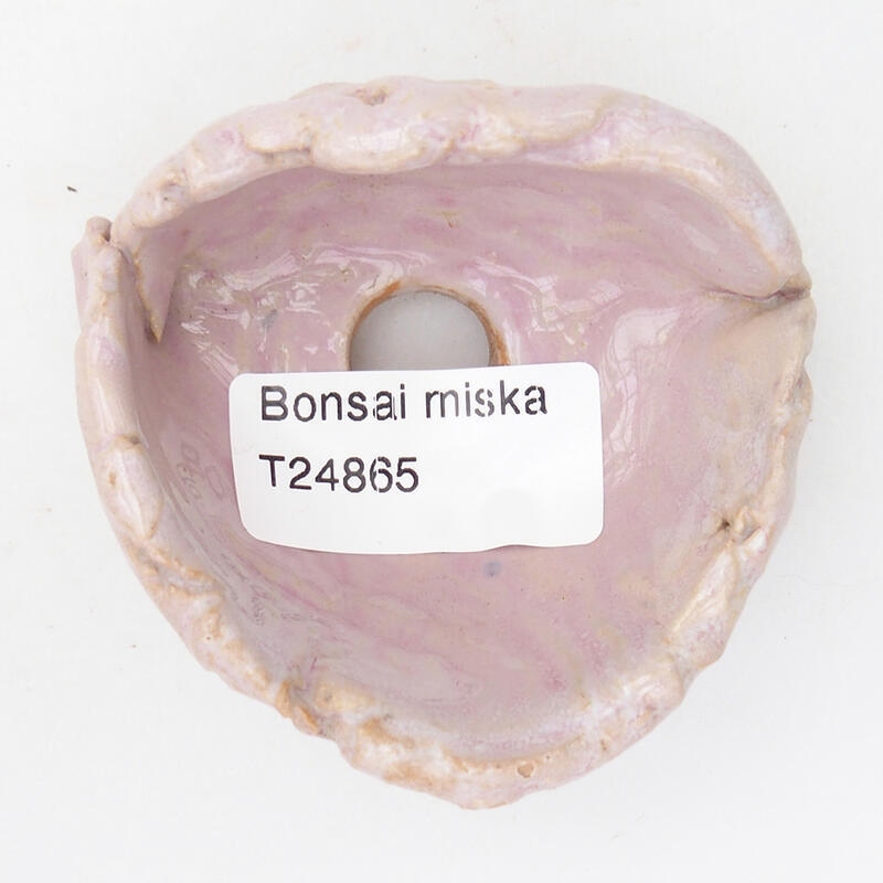Keramická Skořápka  7 x 6,5 x 4 cm , barva růžová