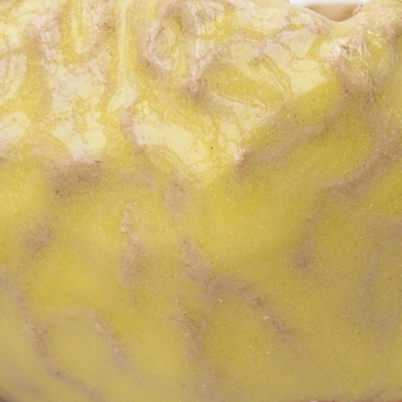 Keramická Skořápka  7 x 6 x 3,5 cm , barva žlutá