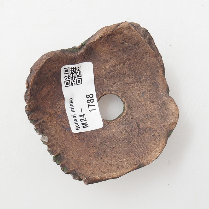 Keramická Skořápka  7 x 7 x 4 cm , barva zelená