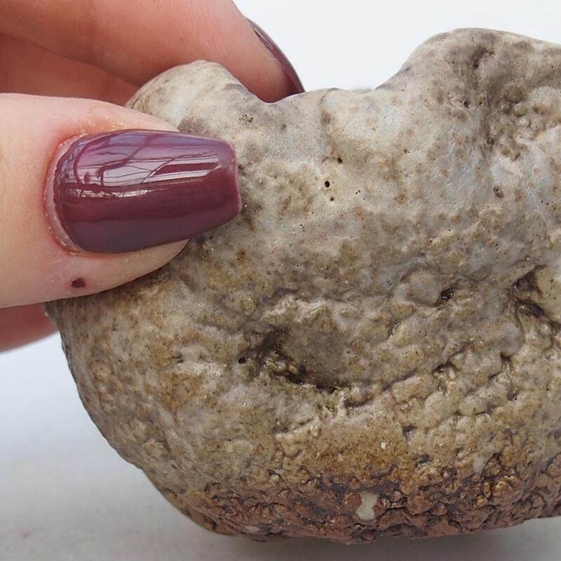 Keramická Skořápka  7 x 7 x 5,5 cm , barva béžová