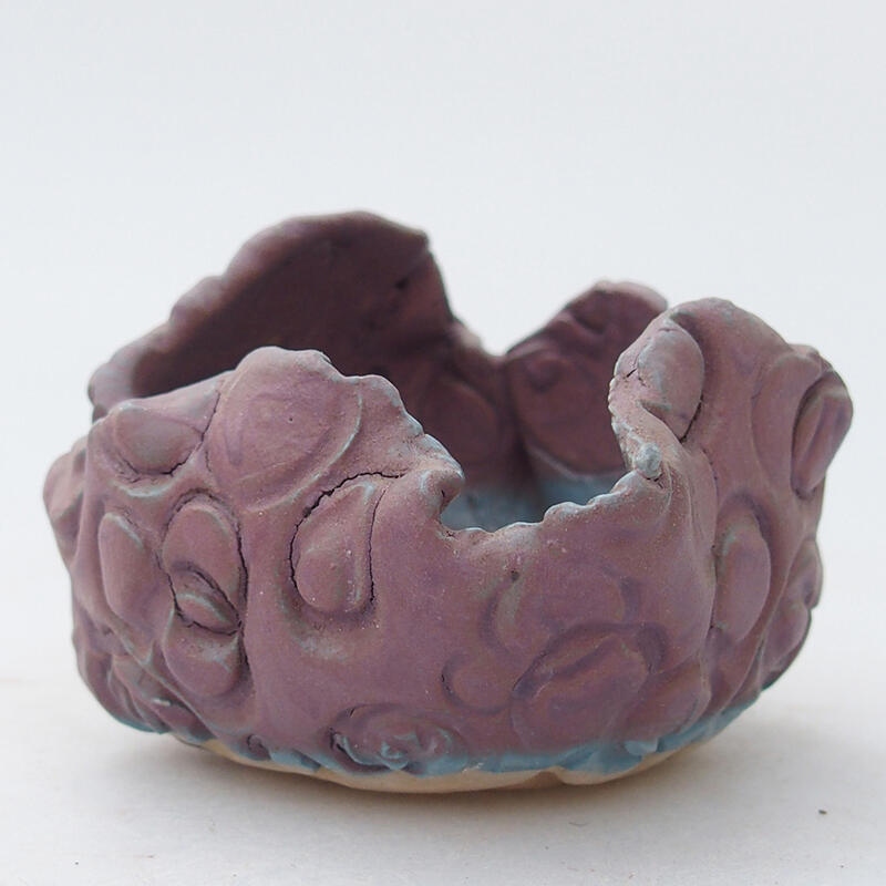 Keramická Skořápka  7 x 7 x 5,5 cm , barva fialová