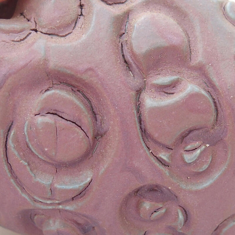 Keramická Skořápka  7 x 7 x 5,5 cm , barva fialová