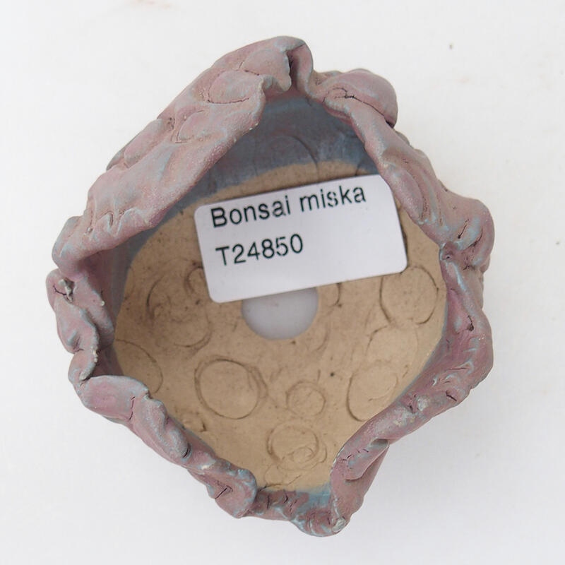 Keramická Skořápka  7 x 7 x 5,5 cm , barva fialová