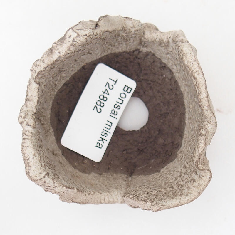Keramická Skořápka  7 x 7 x 5 cm , barva šedá