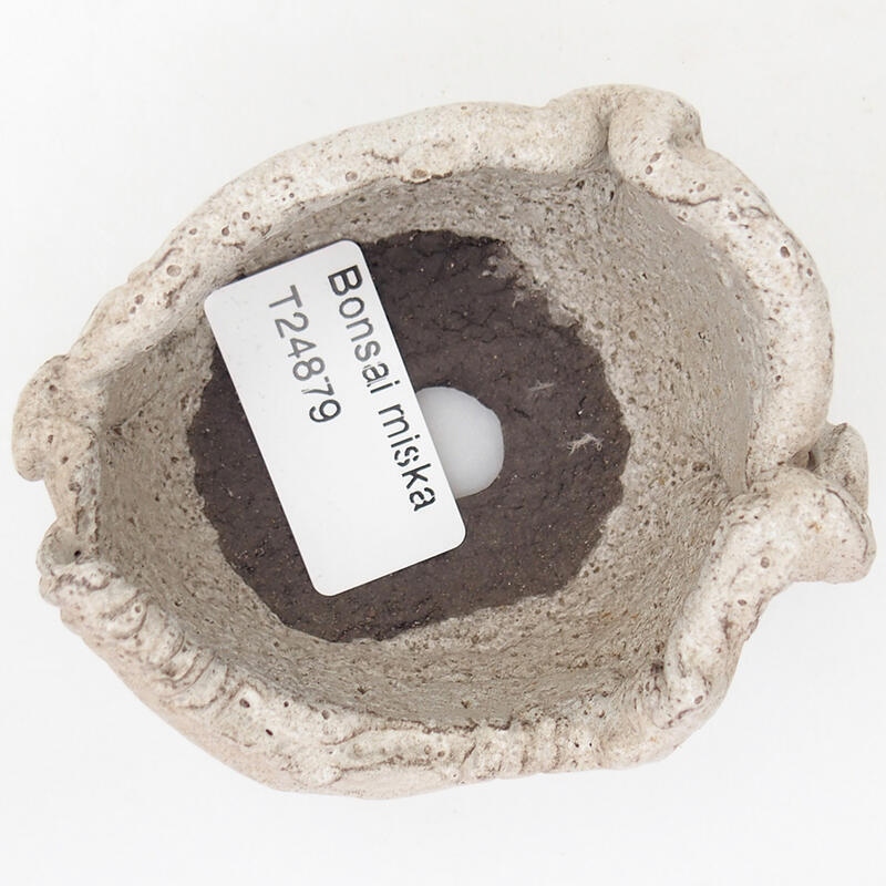 Keramická Skořápka  8,5 x 7 x 5 cm , barva šedá