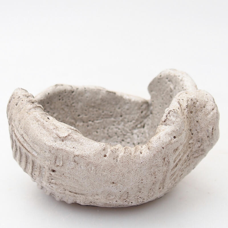 Keramická Skořápka  8,5 x 7 x 5 cm , barva šedá