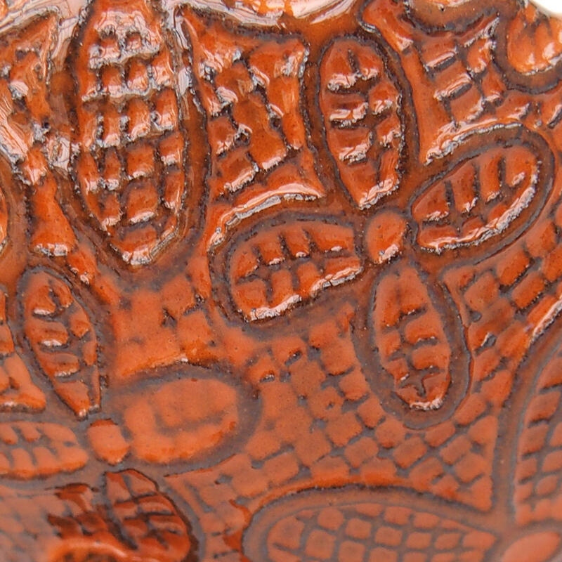 Keramická Skořápka  8,5 x 8,5 x 5 cm , barva oranžová