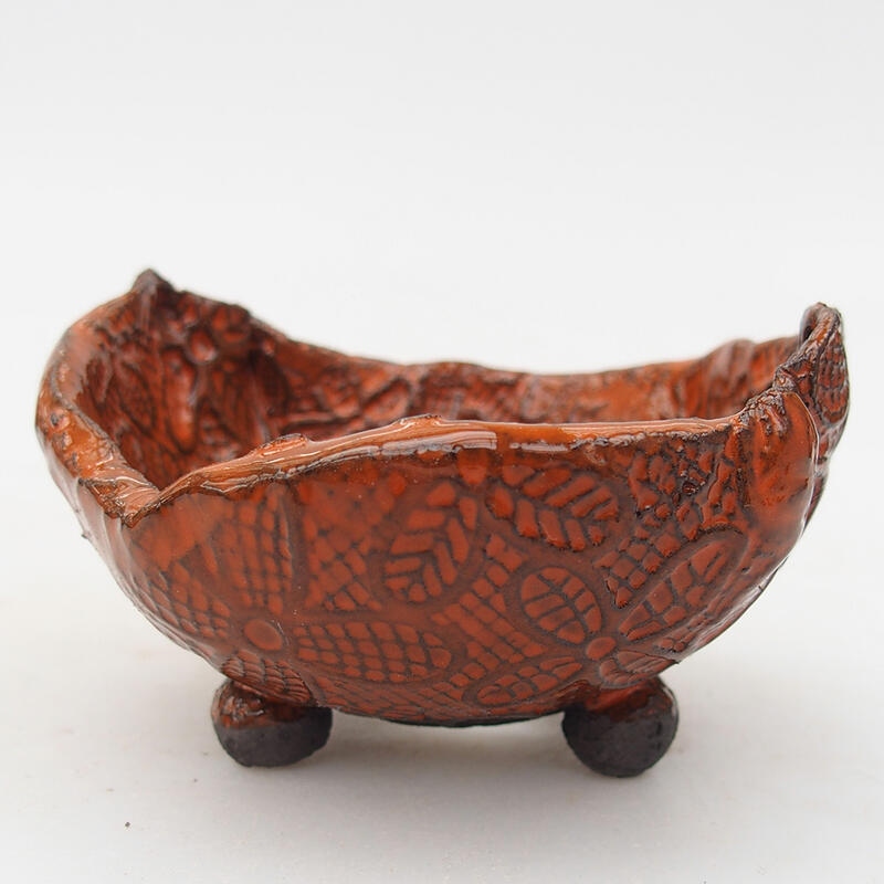 Keramická Skořápka  8,5 x 8,5 x 5 cm , barva oranžová