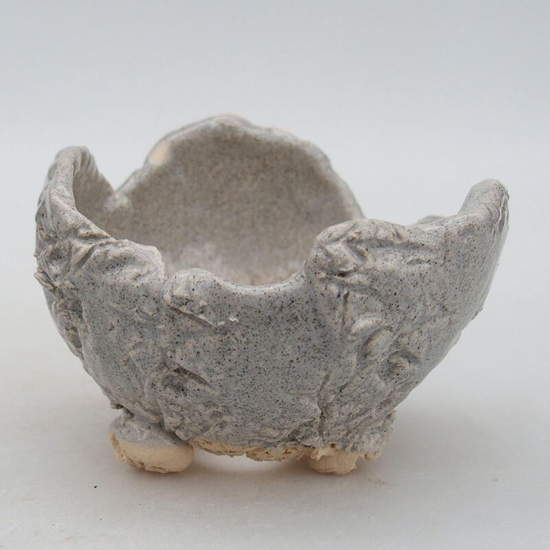 Keramická Skořápka  8,5 x 8,5 x 7 cm , barva šedá