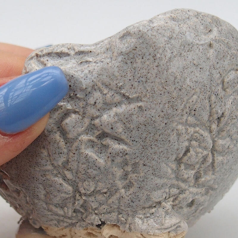 Keramická Skořápka  8,5 x 8,5 x 7 cm , barva šedá