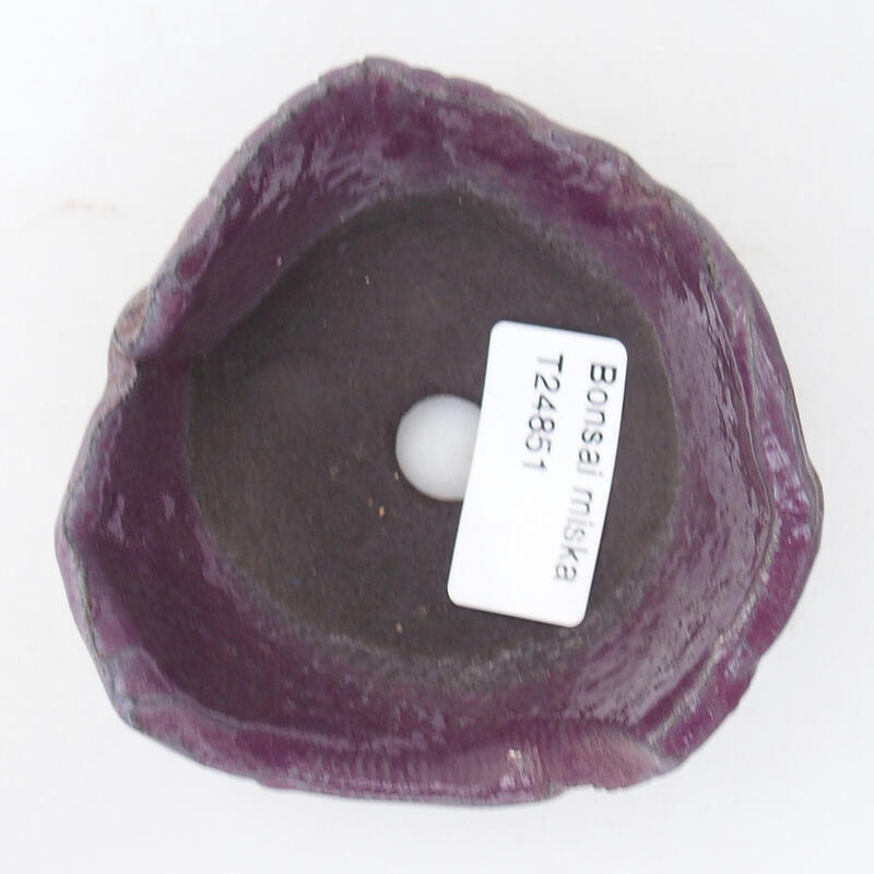 Keramická Skořápka  8,5 x 9 x 4 cm , barva fialová