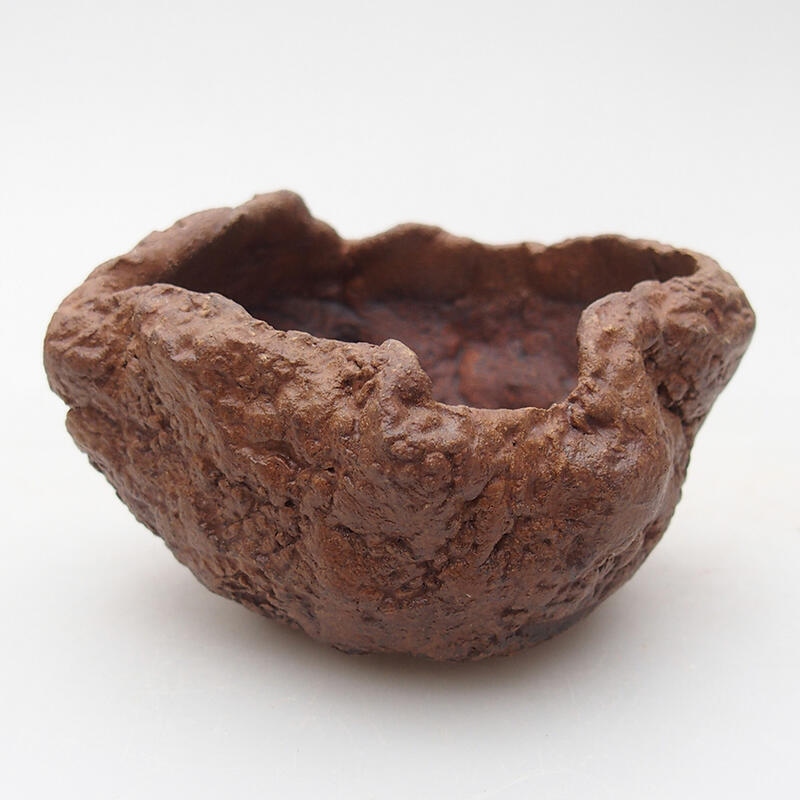 Keramická Skořápka  8 x 7,5 x 5,5 cm , barva hnědá