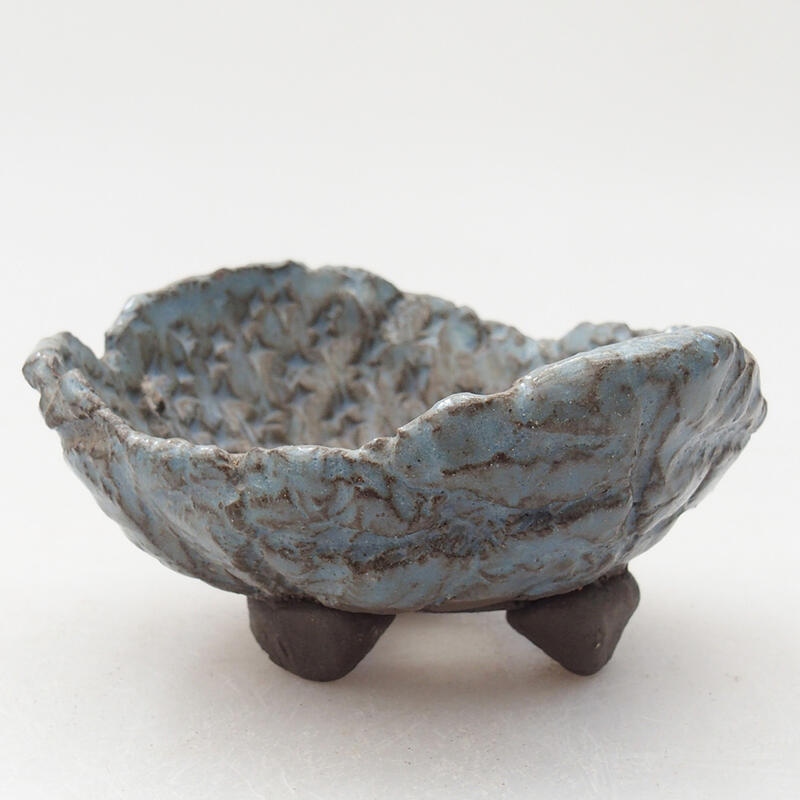 Keramická Skořápka  8 x 7 x 4 cm , barva modrá