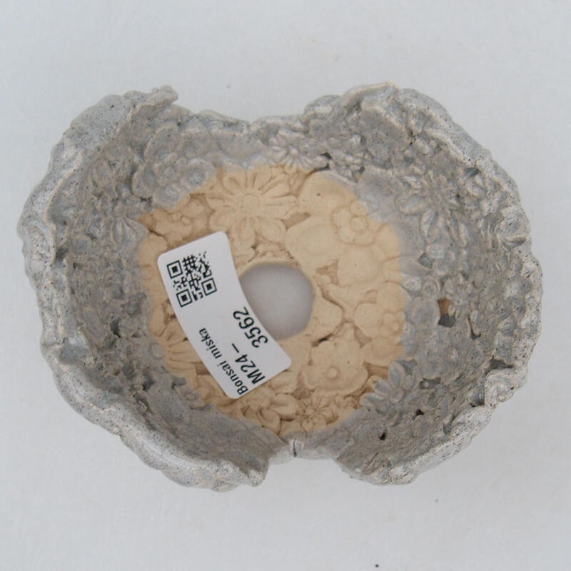 Keramická Skořápka  9,5 x 8 x 7 cm , barva šedá