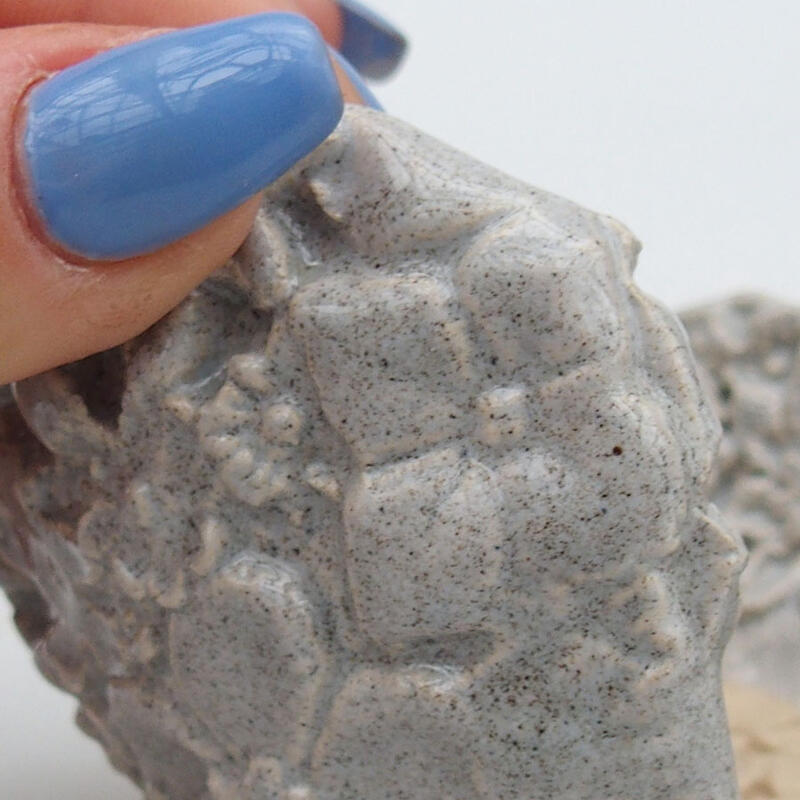 Keramická Skořápka  9,5 x 8 x 7 cm , barva šedá