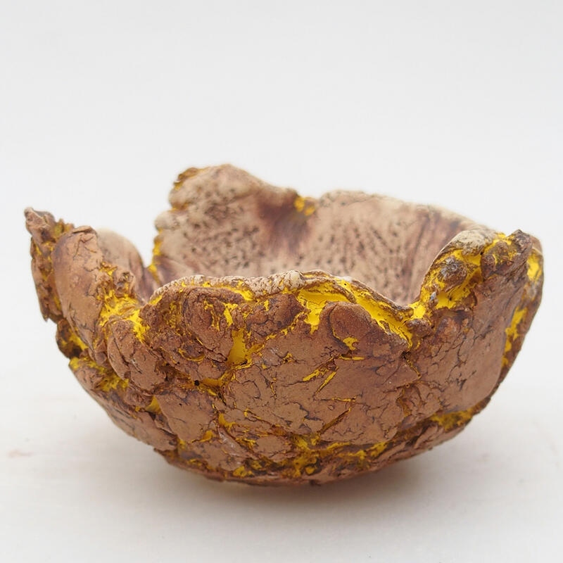 Keramická Skořápka  9,5 x 9,5 x 6 cm , barva žlutá