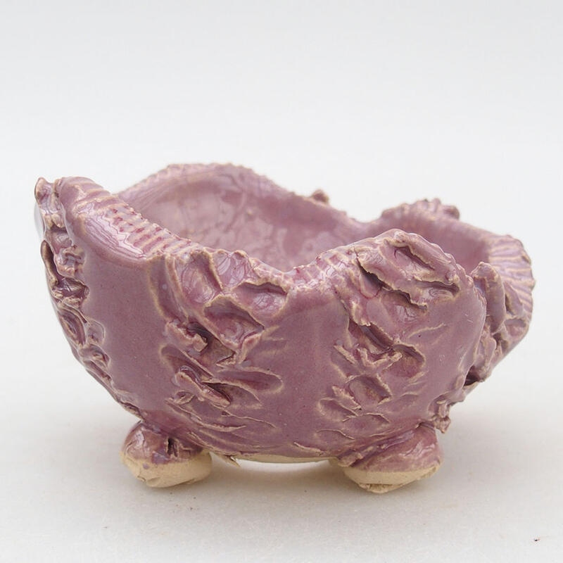 Keramická Skořápka  9,5 x 9 x 6 cm , barva fialová