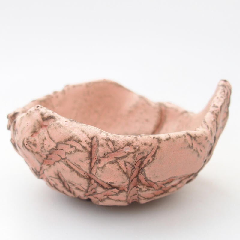 Keramická Skořápka  9 x 8 x 5 cm , barva růžová