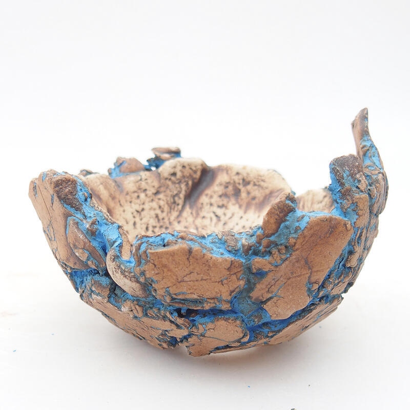 Keramická Skořápka  9 x 8 x 6 cm , barva modrá