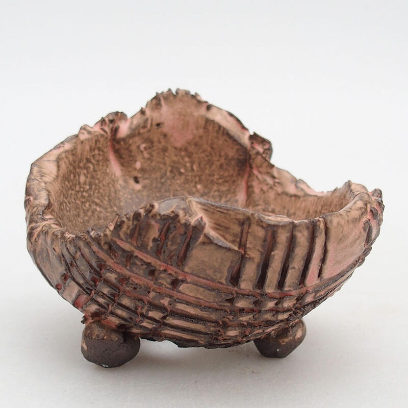 Keramická Skořápka  9 x 8 x 7 cm , barva růžová
