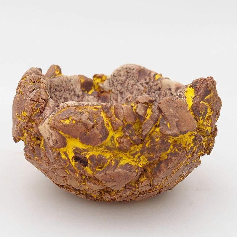Keramická Skořápka  9 x 9 x 5,5 cm , barva žlutá
